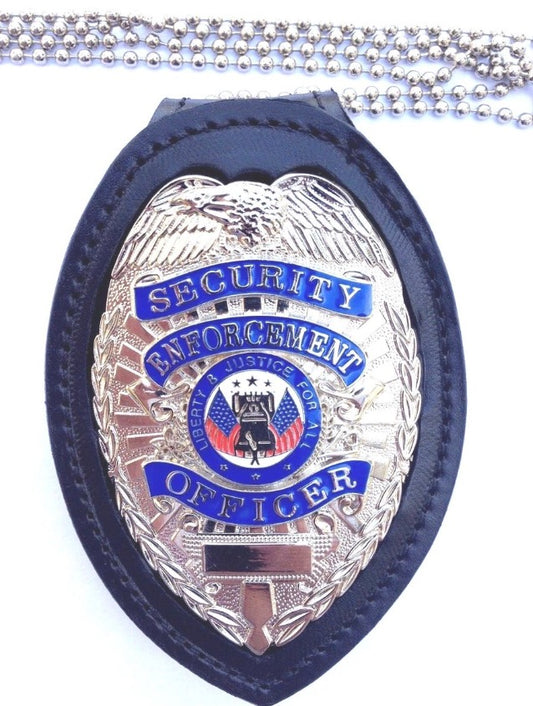 Badge Holder with Belt clip and Chain