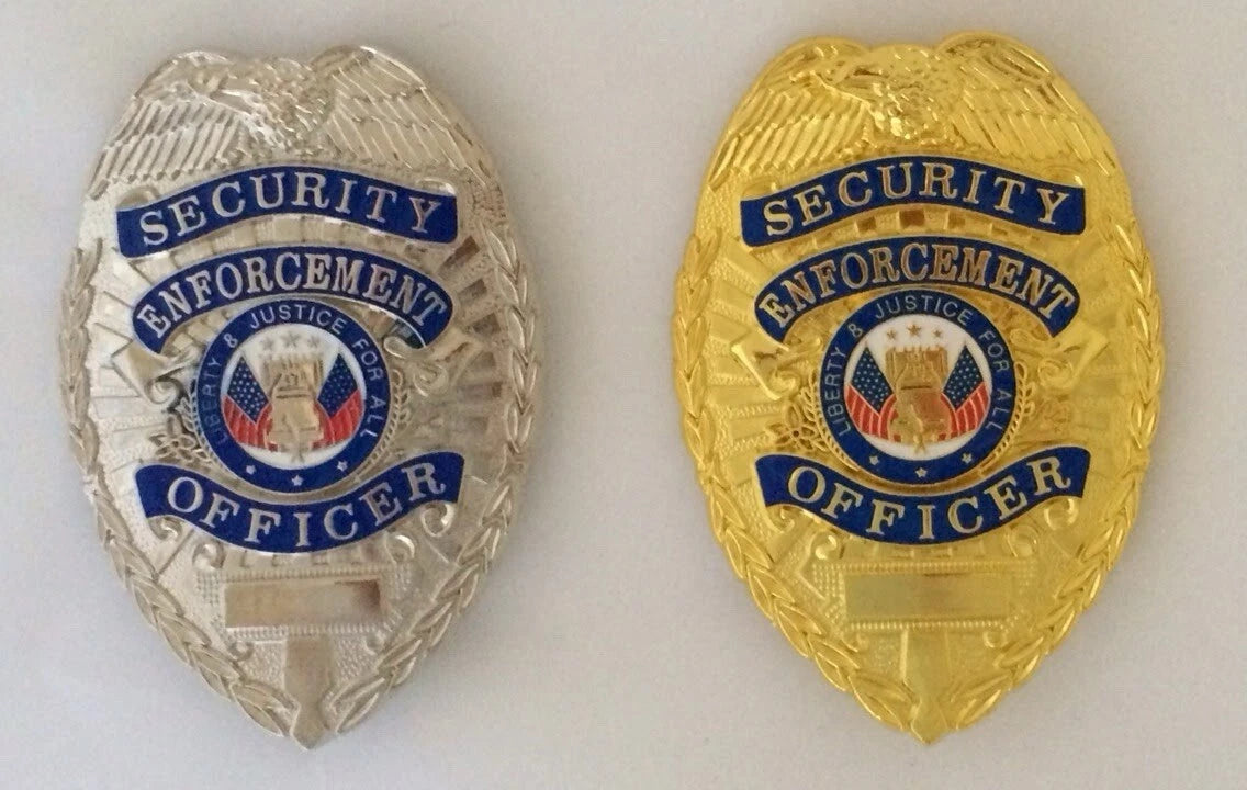 Security enforcement metal badge