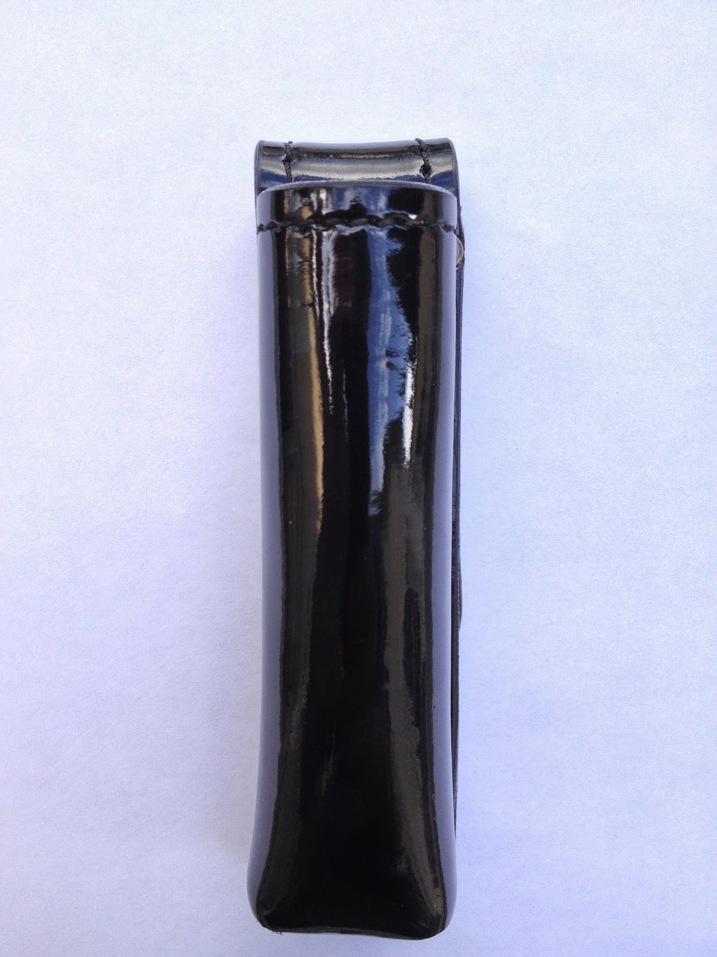 Hi gloss leather expandable baton holder